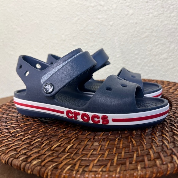 CROCS Kids’ Bayaband  Sandals – Lightweight, Easy Clean, Secure Backstrap - Picture 1 of 9